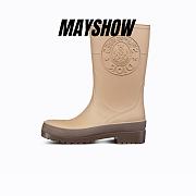 Diorunion Rain Boot Beige and Brown Two-Tone Rubber with Dior Union Motif - KCI882RUB_S21M - 1