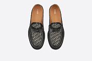 Dior Loafer Black Smooth Calfskin and Beige and Black Dior Oblique Jacquard - 3LO115ZKF_H961 - 3