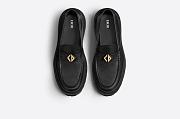 Dior Explorer Loafer Black Smooth Calfskin and CD Diamond Canvas - 3LO126ZSC_H971 - 3