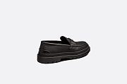 Dior Explorer Loafer Black Smooth Calfskin and CD Diamond Canvas - 3LO126ZSC_H900 - 4