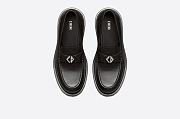 Dior Explorer Loafer Black Smooth Calfskin and CD Diamond Canvas - 3LO126ZSC_H900 - 3