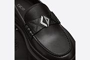 Dior Explorer Loafer Black Smooth Calfskin and CD Diamond Canvas - 3LO126ZSC_H900 - 2