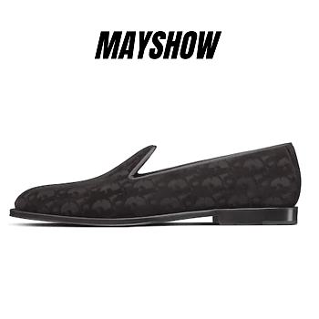 Dior Timeless Loafer Black Dior Oblique Velvet - 3LO121ZKA_H969