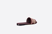 Dway Slide Burgundy Embroidered Cotton - KCQ166ERC_S16V - 3