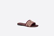 Dway Slide Burgundy Embroidered Cotton - KCQ166ERC_S16V - 2