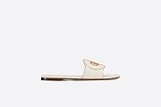 D-Club Slide White Calfskin - KCQ390VEA_S03W - 2