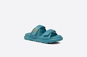 Dioract Slide Blue Lambskin - KCQ718LAB_S71B - 3