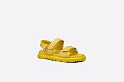 Dioract Sandal Mustard Yellow Lambskin - KCQ547LAB_S16Y - 2