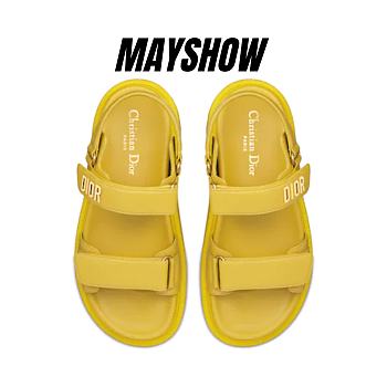 Dioract Sandal Mustard Yellow Lambskin - KCQ547LAB_S16Y