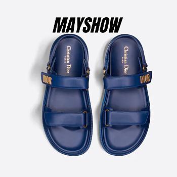 Dioract Sandal Royal Blue Lambskin - KCQ547LAB_S88B