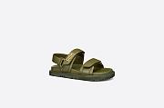 Dioract Sandal Khaki Lambskin - KCQ547LAB_S11H - 3