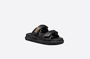 Dioract Slide Black Lambskin - KCQ718LAB_S900 - 3