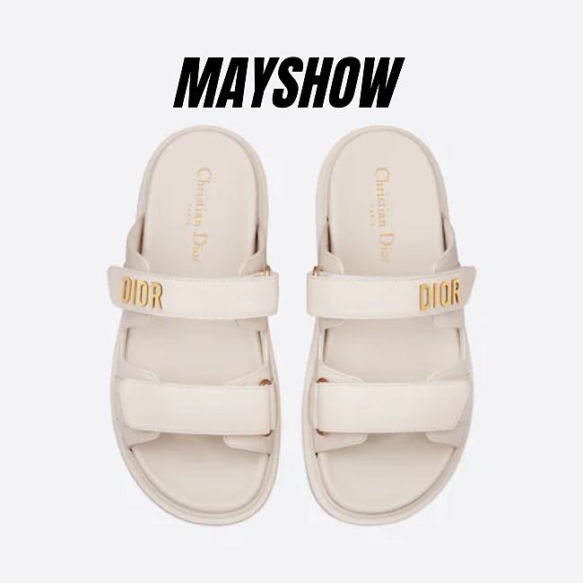 Dioract Sandal White Lambskin - KCQ547LAB_S03W - 1