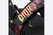 Dioract Sandal Black Multicolor Technical Fabric Embroidered with Dior Petites Fleurs Motif - KCQ549FWL_S900 - 6