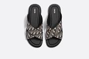 Dior Alias Sandal Beige and Black Dior Oblique Jacquard - 3SA126ZSA_H961 - 5