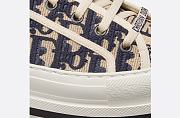 Walk'n'Dior Platform Sneaker Deep Blue Dior Oblique Embroidered Cotton - KCK385OBE_S56B - 6