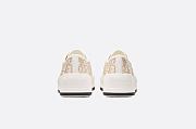 Walk'n'Dior Platform Sneaker Gold-Tone Dior Oblique Cotton with Metallic Thread Embroidery - KCK385OBL_S49K - 2