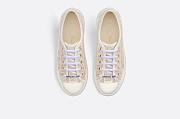 Walk'n'Dior Platform Sneaker Gold-Tone Dior Oblique Cotton with Metallic Thread Embroidery - KCK385OBL_S49K - 5