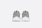 Dior B25 Runner Sneaker Gray and White Smooth Calfskin with Beige and Black Dior Oblique Jacquard - 3SN299ZIR_H165 - 4