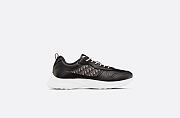 Dior B25 Runner Sneaker Black Smooth Calfskin and Beige and Black Dior Oblique Jacquard - 3SN299ZIR_H965 - 2