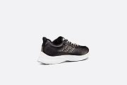 Dior B25 Runner Sneaker Black Smooth Calfskin and Beige and Black Dior Oblique Jacquard - 3SN299ZIR_H965 - 3