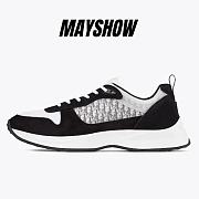 Dior B25 Oblique Runner Sneaker Black Suede - 3SN259YUH_H960 - 1