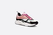 Dior B22 Sneaker Pink and White Technical Mesh with Pink and Black Calfskin - 3SN231YKB_H300 - 6