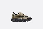 Dior B22 Sneaker Khaki and Black Technical Mesh and Khaki Calfskin - 3SN231ZHM_H630 - 2