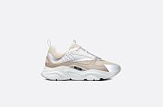 Dior B22 Sneaker Cream Technical Mesh with Beige and White Smooth Calfskin - 3SN231YXX_H160 - 4