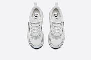 Dior B22 Sneaker White Technical Mesh with White and Silver-Tone Calfskin - 3SN231YJG_H000 - 5