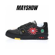 Louis Vuitton x Yayoi Kusama Trainer Black Print - 1ABD30 - 1