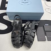 Prada Black Rubber Sandal - 2X3083_3LKK_F0002 - 1