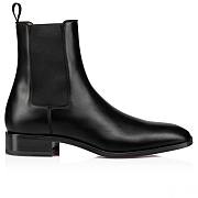 Christian Louboutin Samson Black Leather Ankle Boots - 1180277BK01 - 3