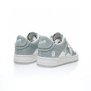 	 A Bathing Ape Bape Sta Patent Leather White Grey (2023) - 1I70-291-021/1I70-191-022 - 3