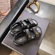 Chanel Sandal Black Leather - 5