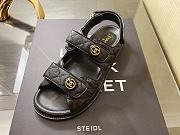 Chanel Sandal Black Leather - 4