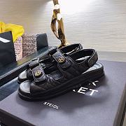 Chanel Sandal Black Leather - 2