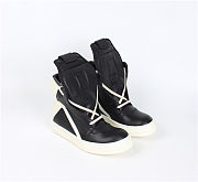 Rick Owens Strobe Geobasket High Black Milk - 2