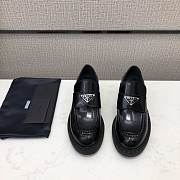 Prada Black Chocolate brushed leather loafers - 2