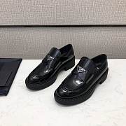 Prada Black Chocolate brushed leather loafers - 4