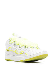 Lanvin Leather Curb White Fluorescent Yellow - 4