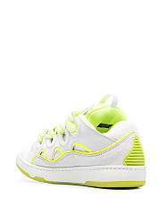 Lanvin Leather Curb White Fluorescent Yellow - 5