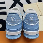 Louis Vuitton Trainer Blue White - 5