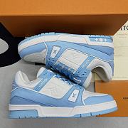 Louis Vuitton Trainer Blue White - 4