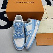 Louis Vuitton Trainer Blue White - 3