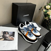 Chanel Low Top Trainer CC White Navy - 2