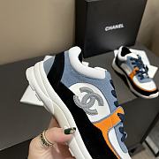 Chanel Low Top Trainer CC White Navy - 5