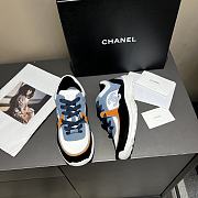 Chanel Low Top Trainer CC White Navy - 3