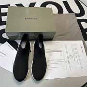 Balenciaga Speed Trainer Black White - 4