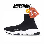 Balenciaga Speed Trainer Black White - 1